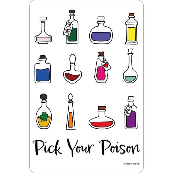 Grindstore Pick Your Poison Tin Mini Plaque