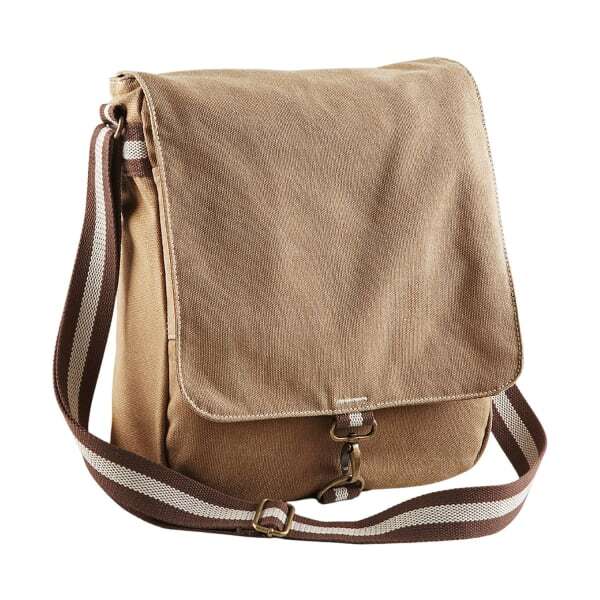 Quadra Vintage Canvas Messenger Bag