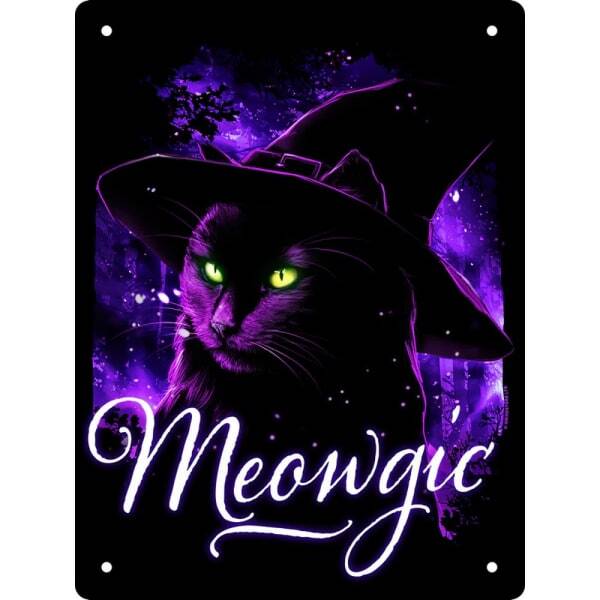 Grindstore Meowgic Tin Plaque (20cm x 15cm)