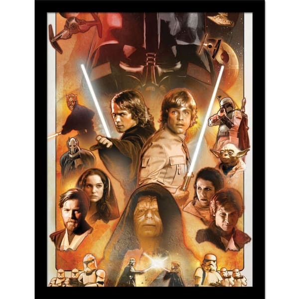 Star Wars Characters Framed Poster (40cm x 30cm)