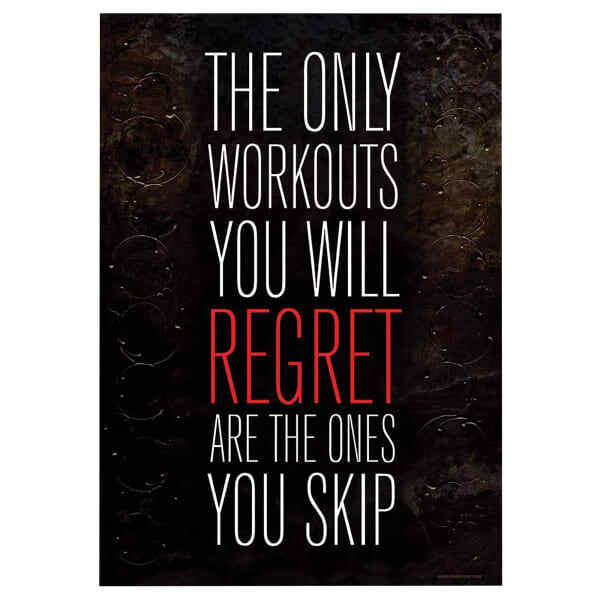 Grindstore The Only Workouts You Will Regret Mini Poster