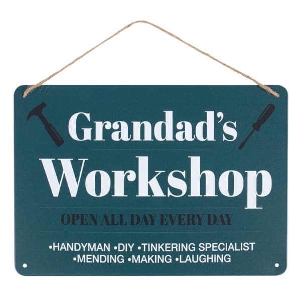 Something Different Grandad´s Workshop Metal Hanging Sign