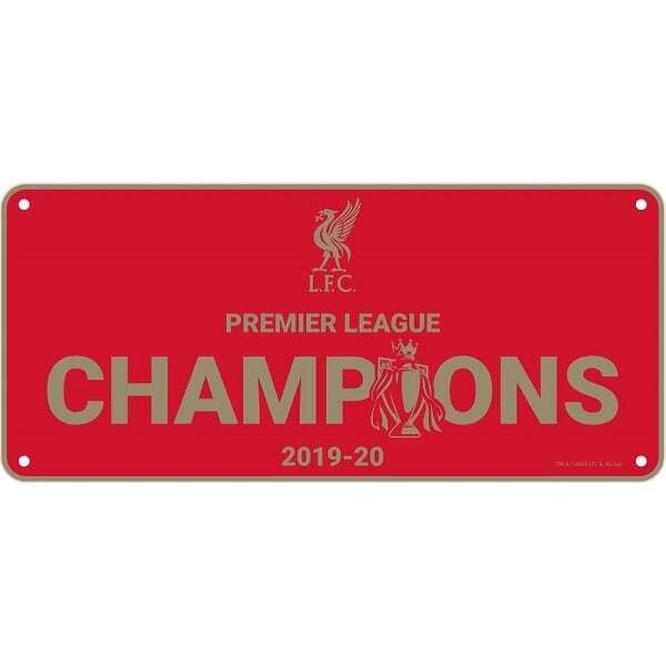 Liverpool FC Premier League Champions 2019-20 Plaque