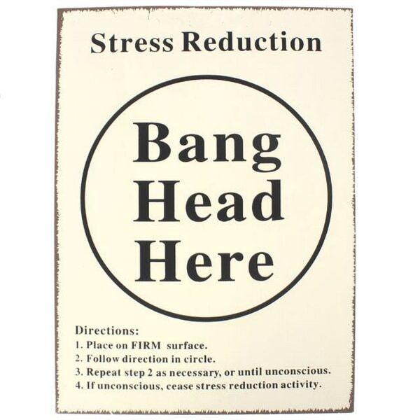 Something Different Bang Head Wall Sign