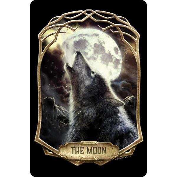 Deadly Tarot Obsidian The Moon Plaque