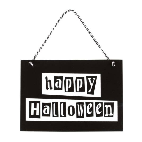 Something Different Happy Halloween Hanging Plaque