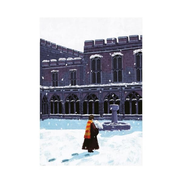 Harry Potter The Snowy Courtyard Print (30cm x 40cm)