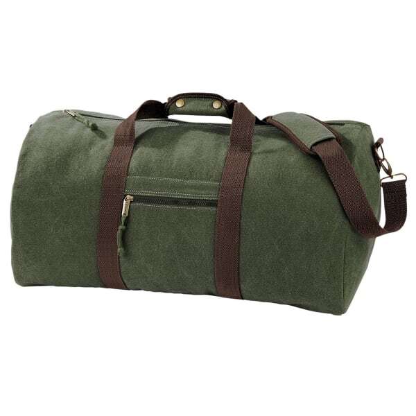 Quadra Vintage Canvas Holdall Duffle Bag - 45 Litres