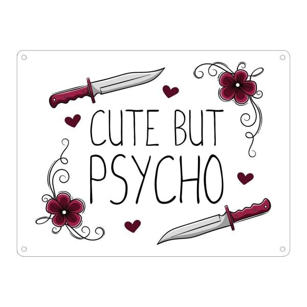 Grindstore Cute But Psycho Mini Tin Sign