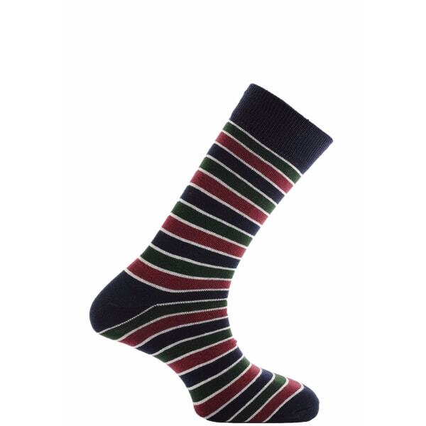 Horizon Mens Classic Short Striped Dress Socks (6-12)