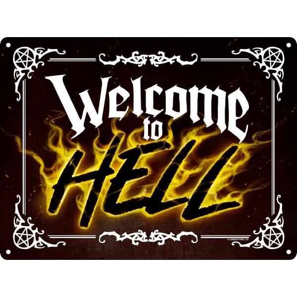 Grindstore Welcome To Hell Mini, Mini Plaque