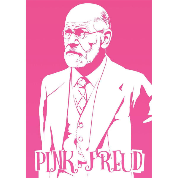 Grindstore Pink Freud Mini Poster