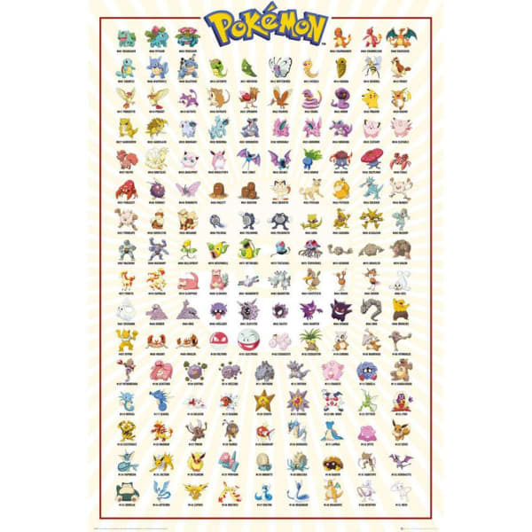 Pokemon Official Kanto Poster