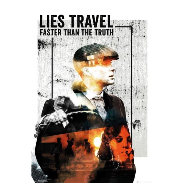 Peaky Blinders Lies Travel Poster