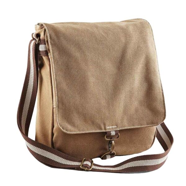 Quadra Vintage Canvas Messenger Bag