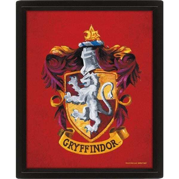 Harry Potter Colourful Crest Gryffindor Poster (10in x 8in)