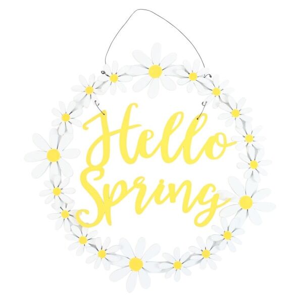 Something Different Hello Spring Daisy Wreath