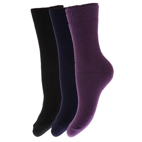 FLOSO Boys/Girls Thermal Socks (Pack Of 3) (UK Shoe: 9-12)