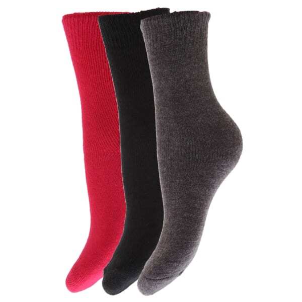 FLOSO Boys/Girls Thermal Socks (Pack Of 3) (UK Shoe: 9-12)