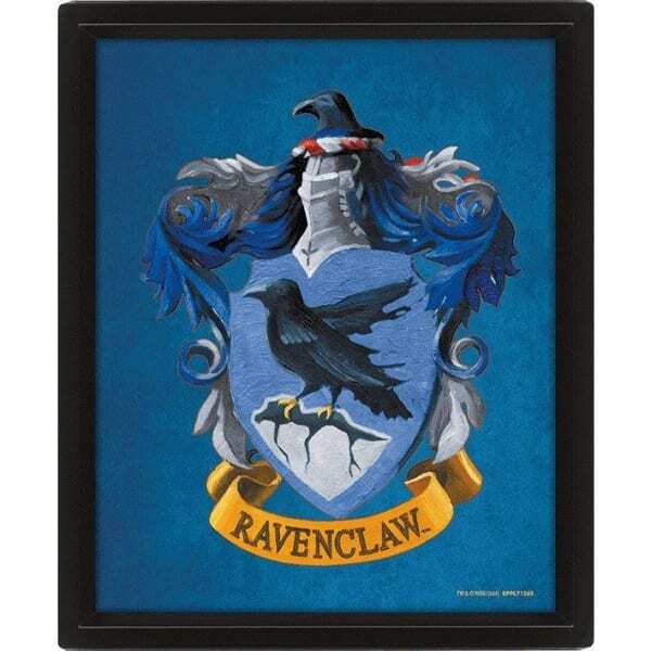 Harry Potter Colourful Crest Ravenclaw 3D Print (10in x 8in)