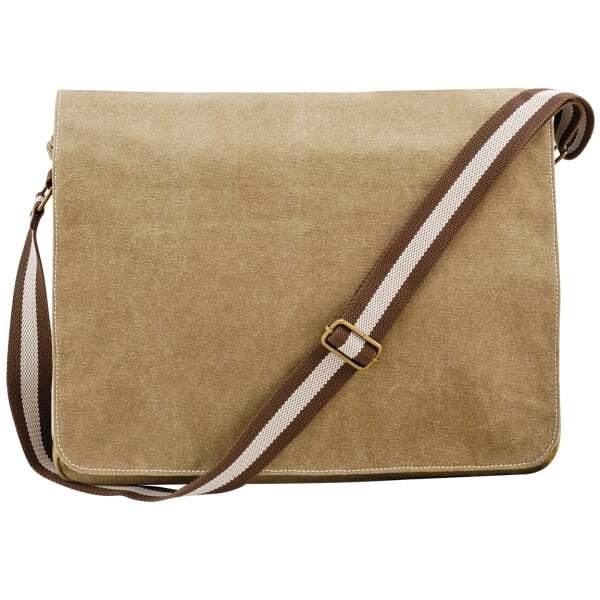 Quadra Vintage Canvas Despatch Bag - 14 Litres