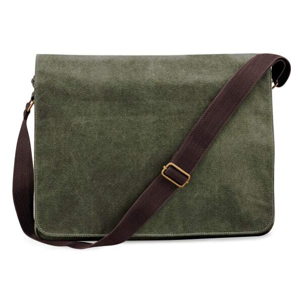 Quadra Vintage Canvas Despatch Bag - 14 Litres