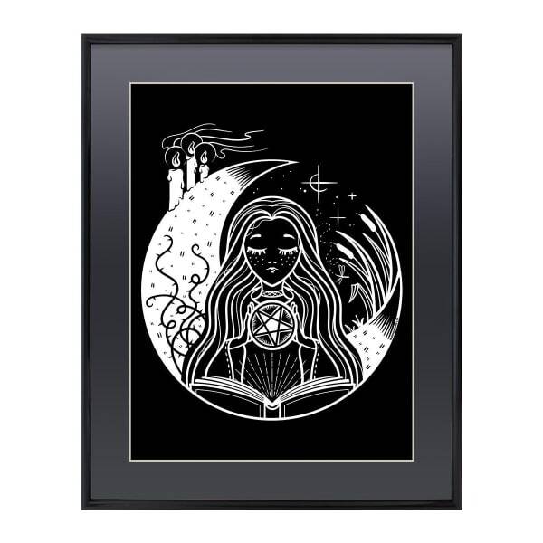 Grindstore White Witch Gloss Framed Mini Poster