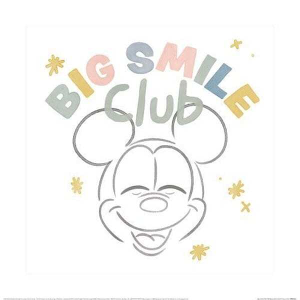 Disney Big Smile Club Mickey Mouse Print (40cm x 40cm)