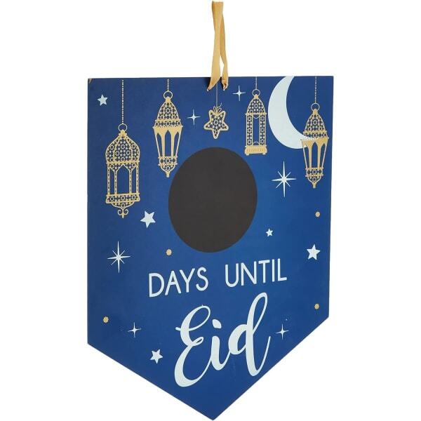 Amscan Countdown Stainless Steel Eid Chalkboard Sign