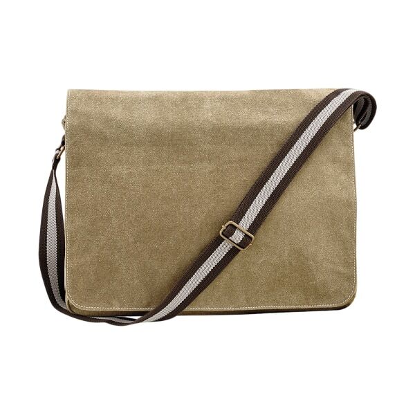 Quadra Vintage Canvas Messenger Bag