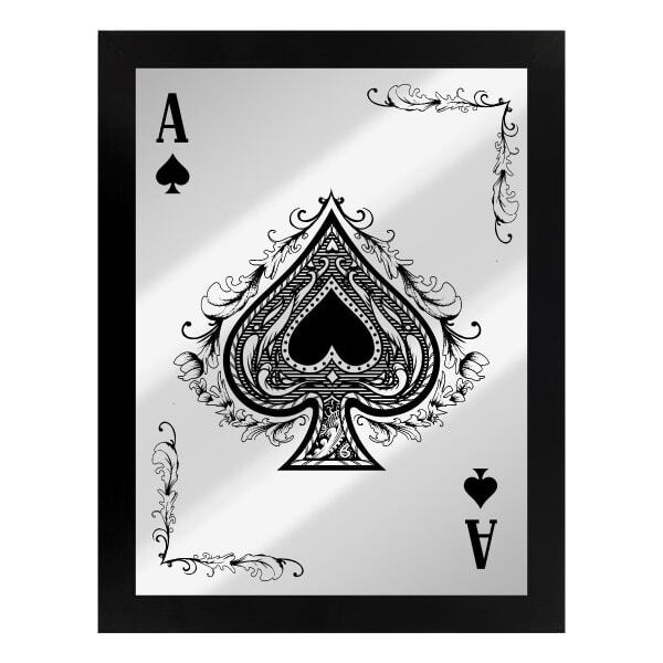 Grindstore Ace Of Spades Mirrored Plaque