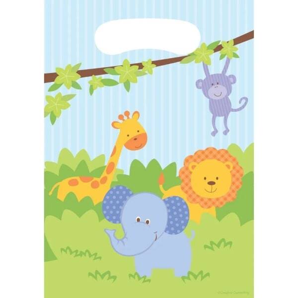 Creative Party Safari Animals Party Bags (Pack of 8)