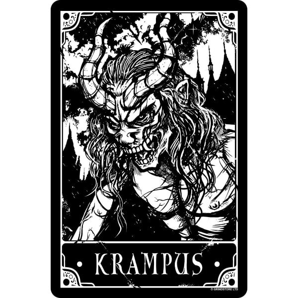 Deadly Tarot Krampus Plaque