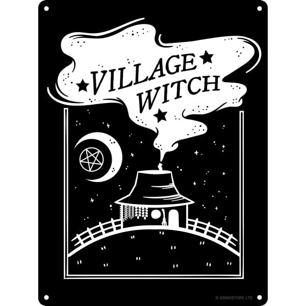 Grindstore Village Witch Mini Tin Sign