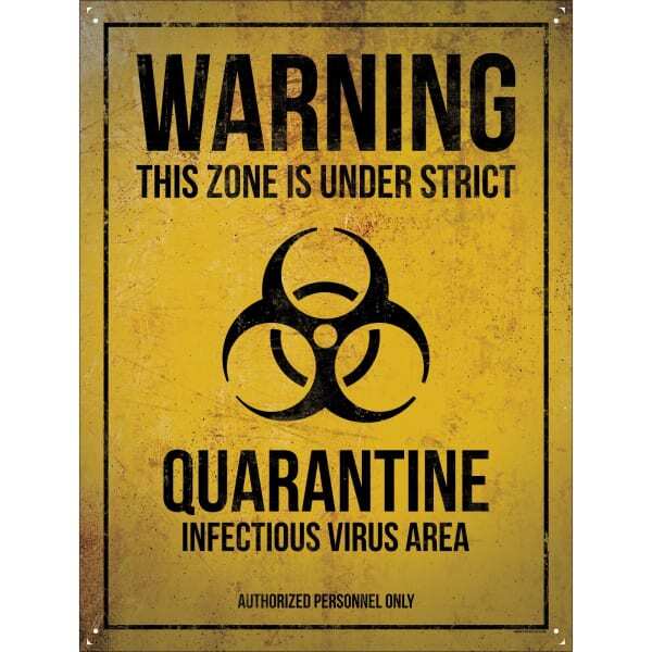 Grindstore Infectious Virus Area Tin Sign