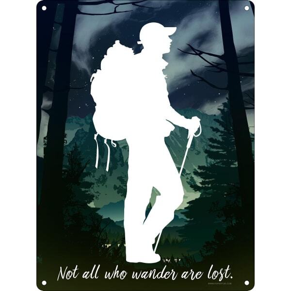 Grindstore Not All Who Wander Are Lost Mini Tin Sign