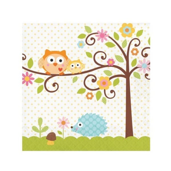 Creative Party Happy Tree Plastic Owl Party Table Cover