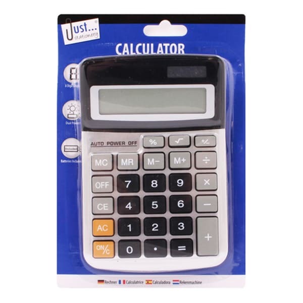 Just Stationery Midi Calculator 8 Digits