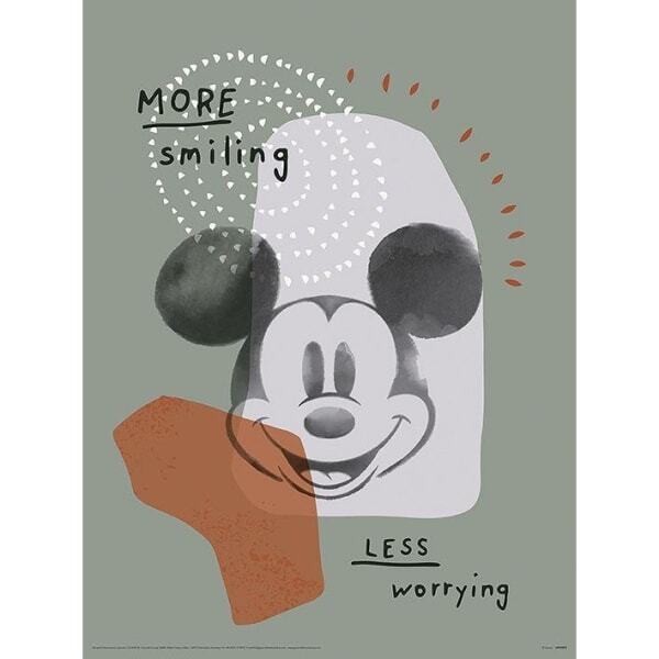 Disney Haven More Smiling Mickey Mouse Print (40cm x 30cm)