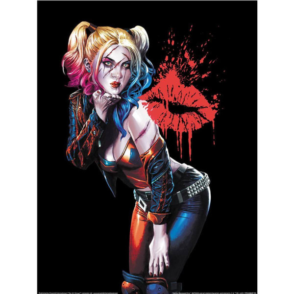 DC Comics Harley Deceased Kiss Paper Print (40cm x 30cm)