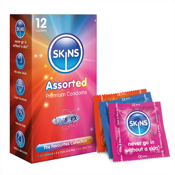 Skins Condoms Assorted 12 Pack -  - D&R, NAT, UT