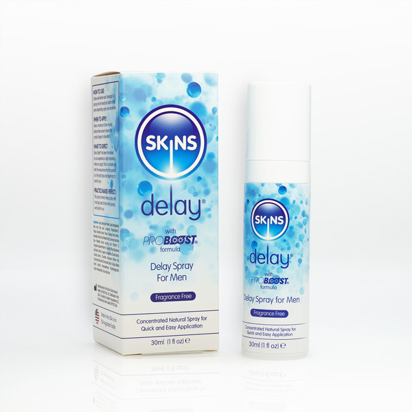 Skins Natural Delay Spray 30ml (fragrance free)