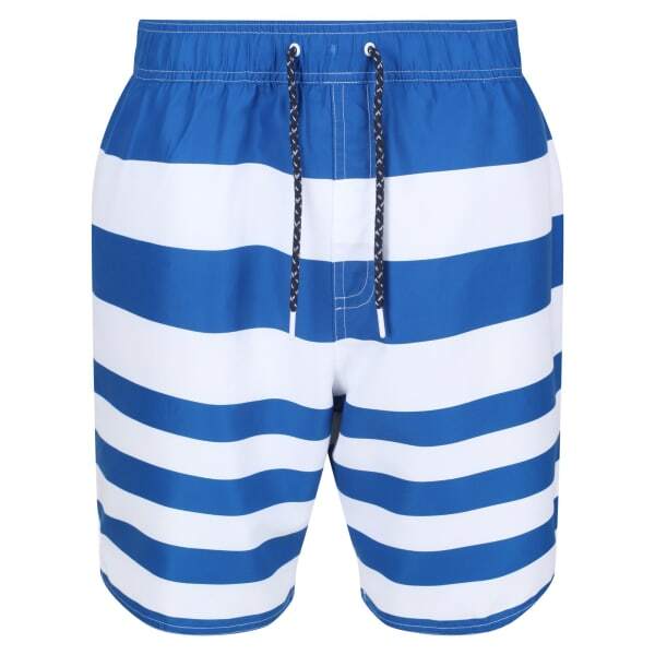 Regatta Mens Hamza Striped Swim Shorts (XXL)