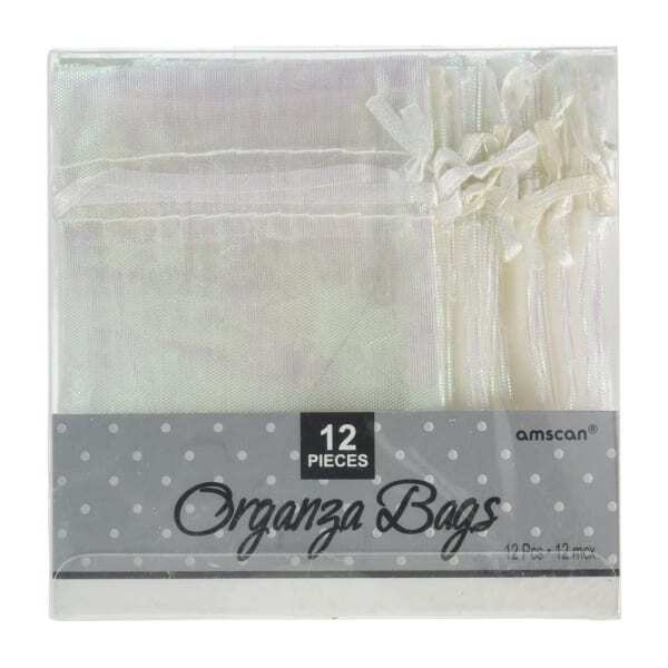 Amscan Sparkle Organza Drawstring Bag (Pack of 12)