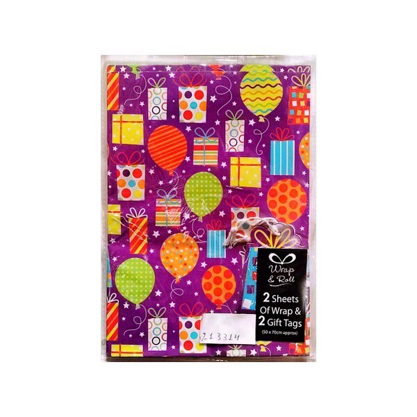 Paper Gift Wrap Sheets Set