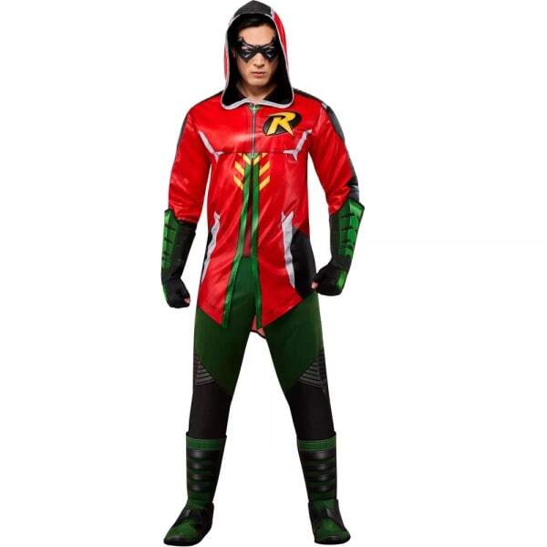 DC Comics Mens Deluxe Robin Costume (XL)