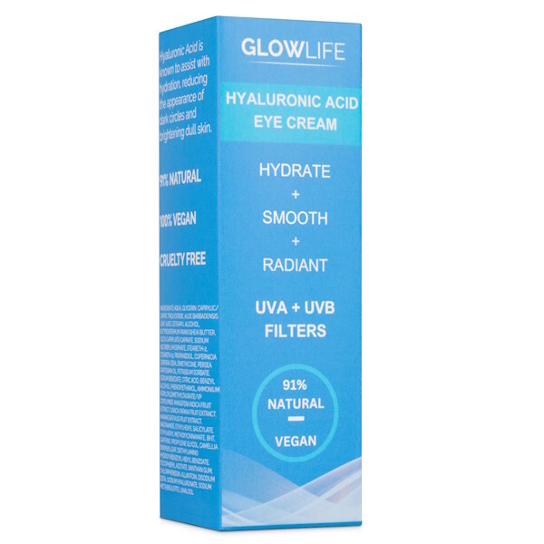 Glowlife Hyaluronic Eye Cream 30ml With UVA + UVB Filters