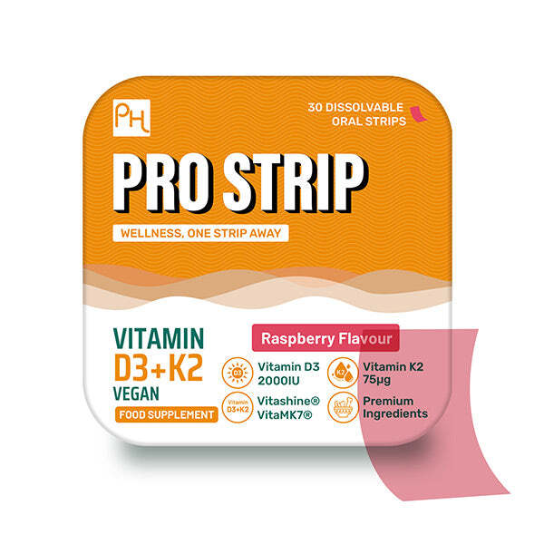 PROSTRIP Vitamin D3 + K2 – 30 Oral Vegan Strips