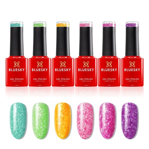 Bluesky Glitter Neon Mini Collection (6 X 5ml)