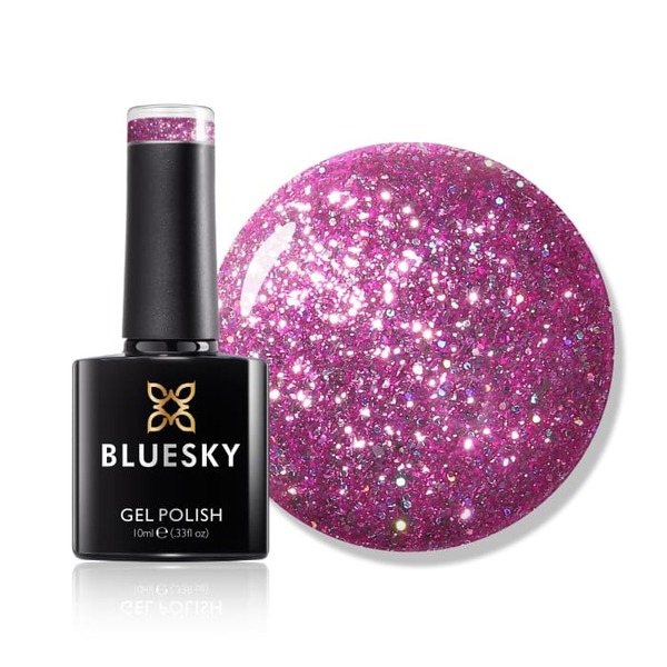 Bluesky Dazzling Platinum Gel - Pink Sequins